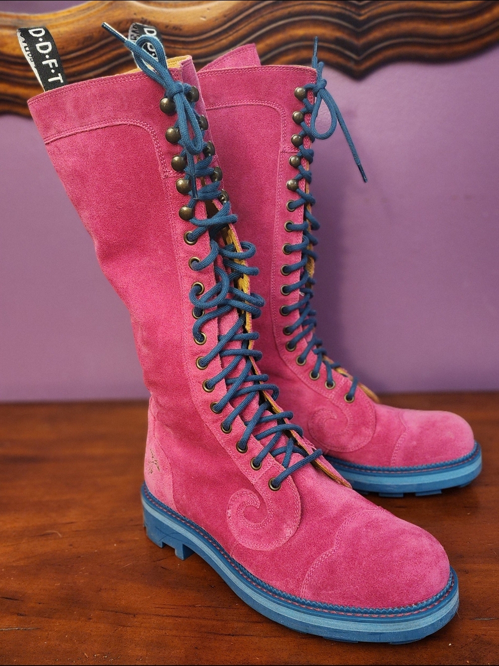 EUC John Fluevog 7th Heaven Zachary Tall Angel Boots